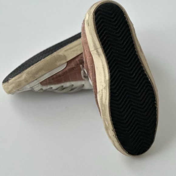 White with Pink Suede Golden Goose Sneakers Size 36 - Picture 2 of 6